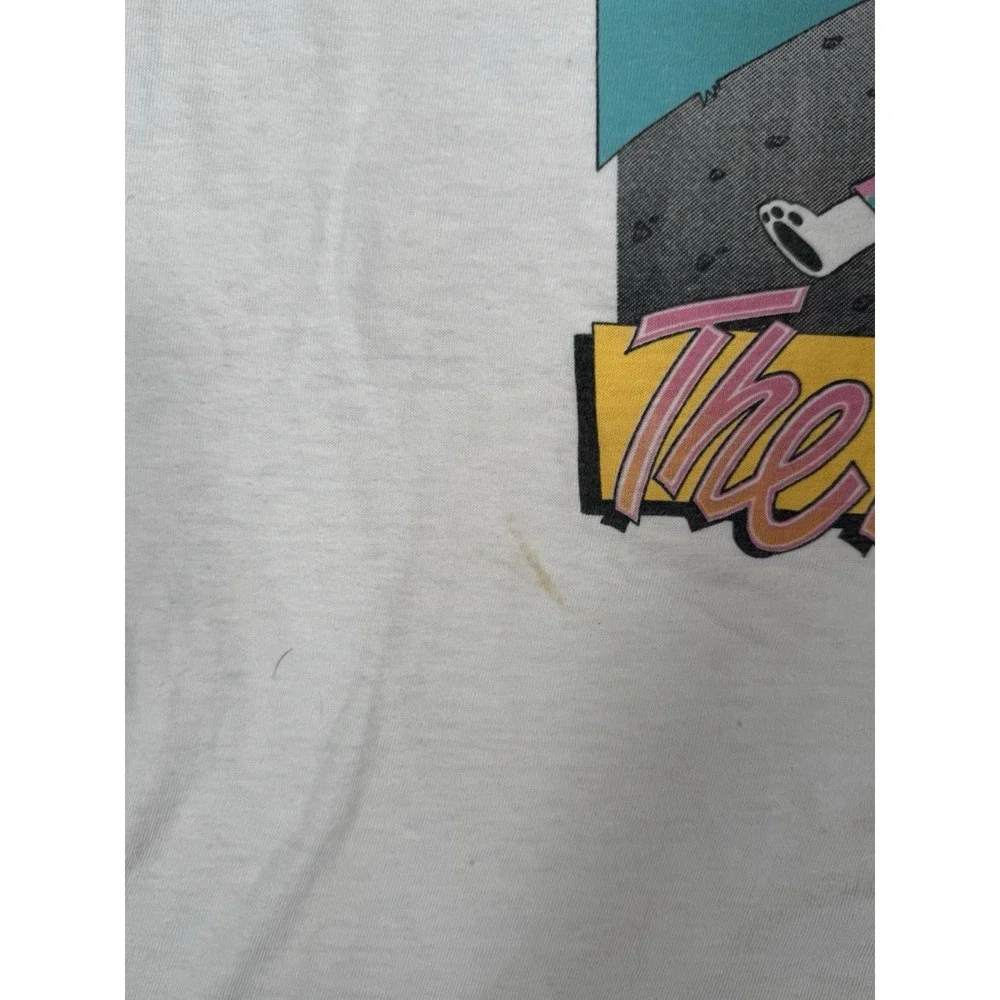 Vintage 80s Coors‎ Beer T Shirt Small Buffalo USA The Party's Over Graphic Rare